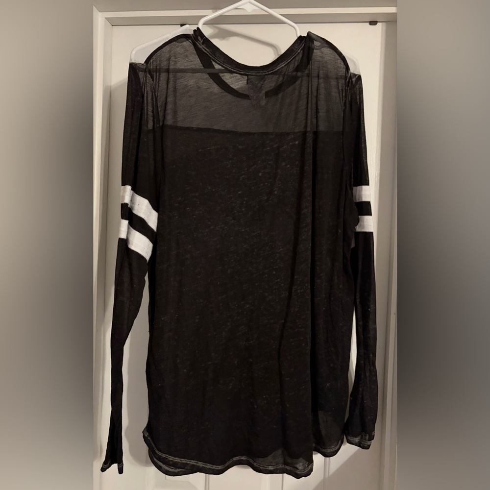 DC Comics Women's Batman & Superman Long Sleeve Tees (Sheer) - Size XXL - Picture 7 of 10